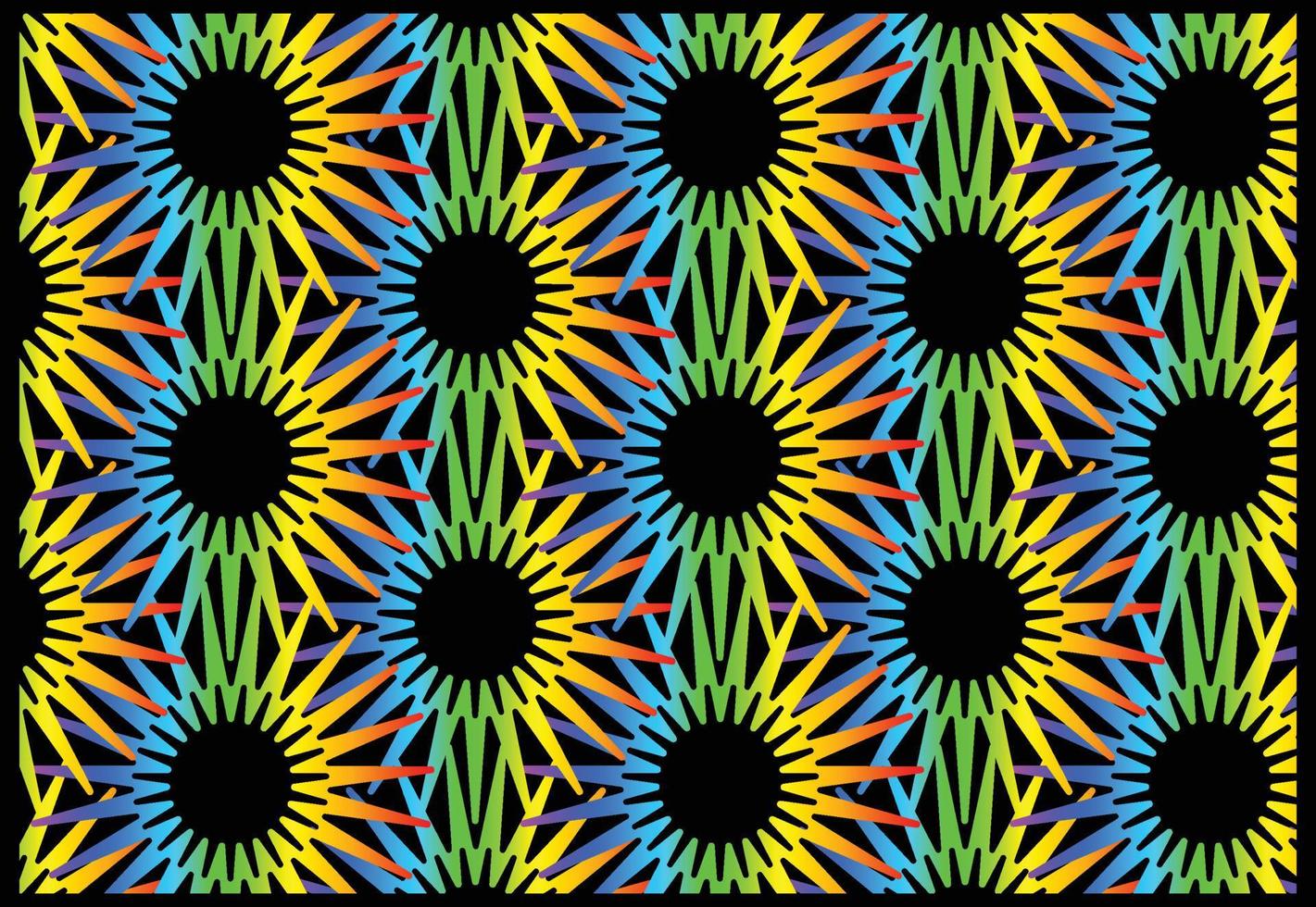 Rainbow gradient geometric new pattern background vector