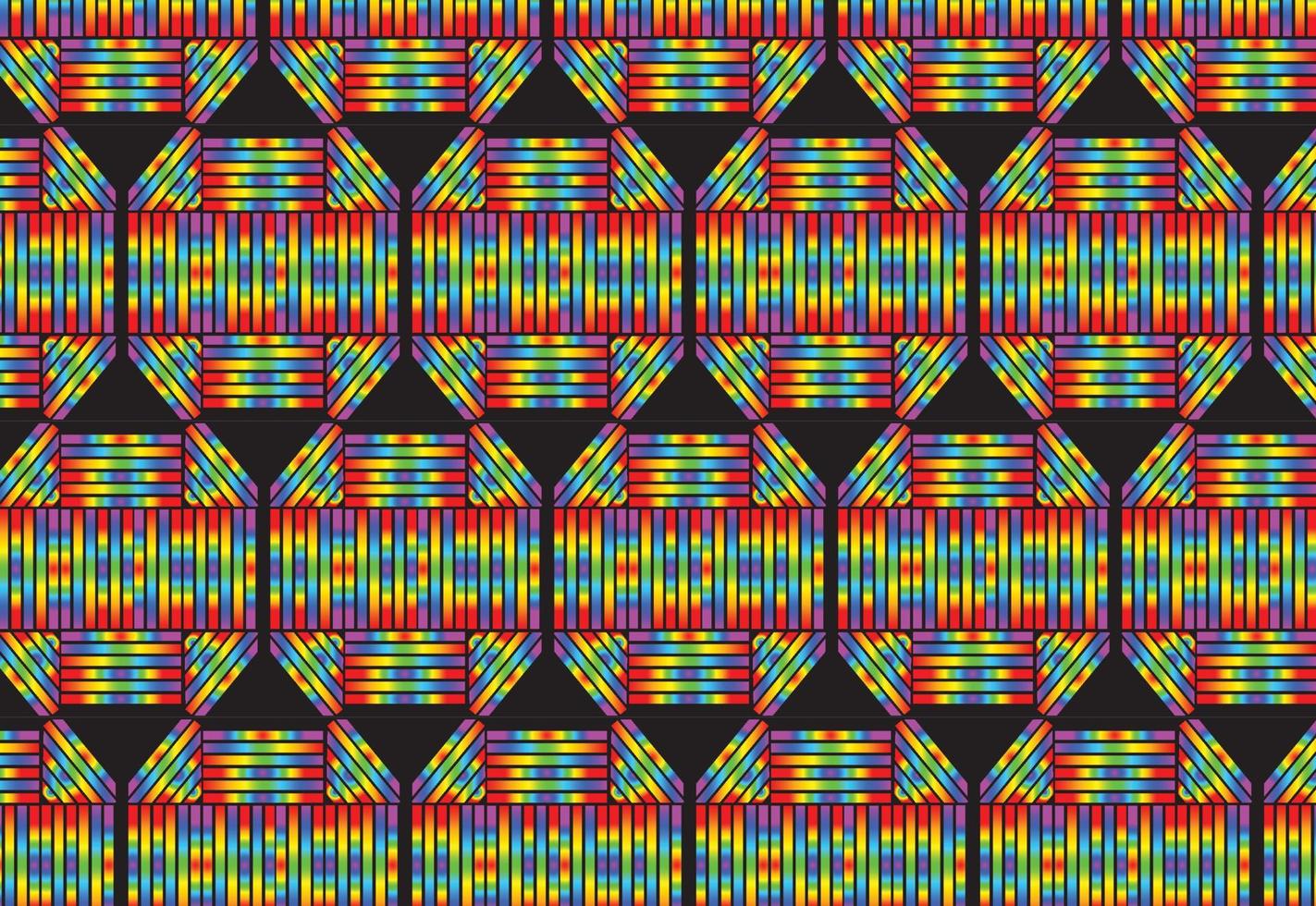 Rainbow gradient geometric new pattern background vector