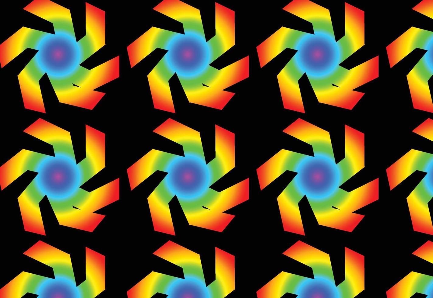 Rainbow gradient geometric new pattern background vector