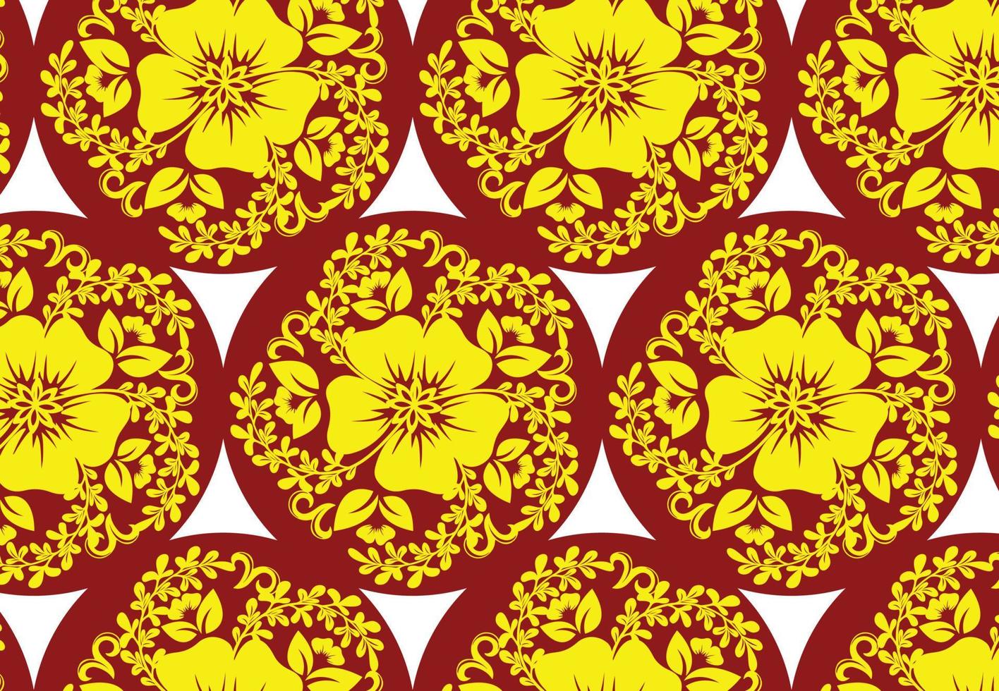 Floral pattern background, Bright and colorful art vector