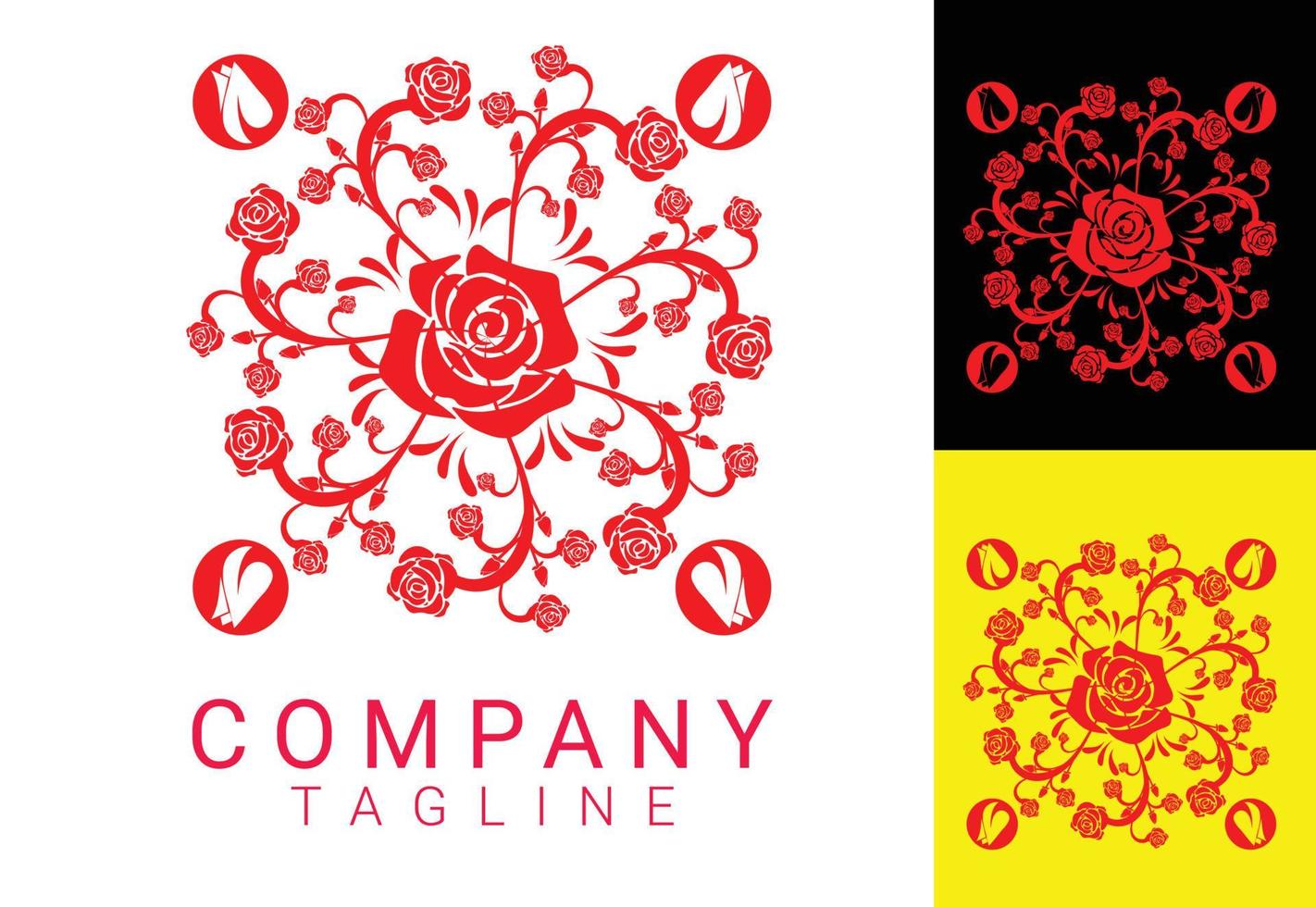 Flower new logo and icon design template vector