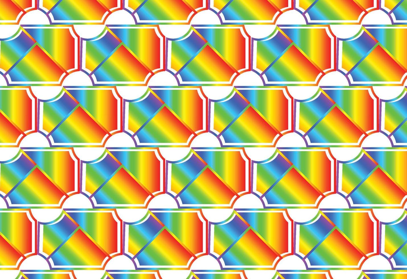Rainbow gradient geometric new pattern background vector