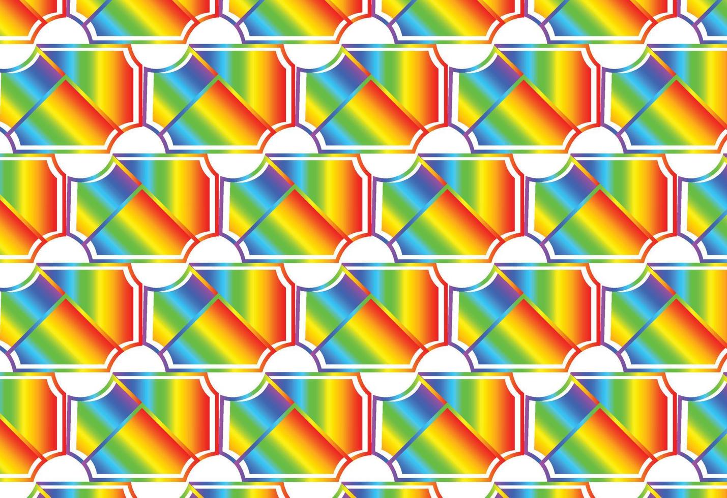 Rainbow gradient geometric new pattern background vector