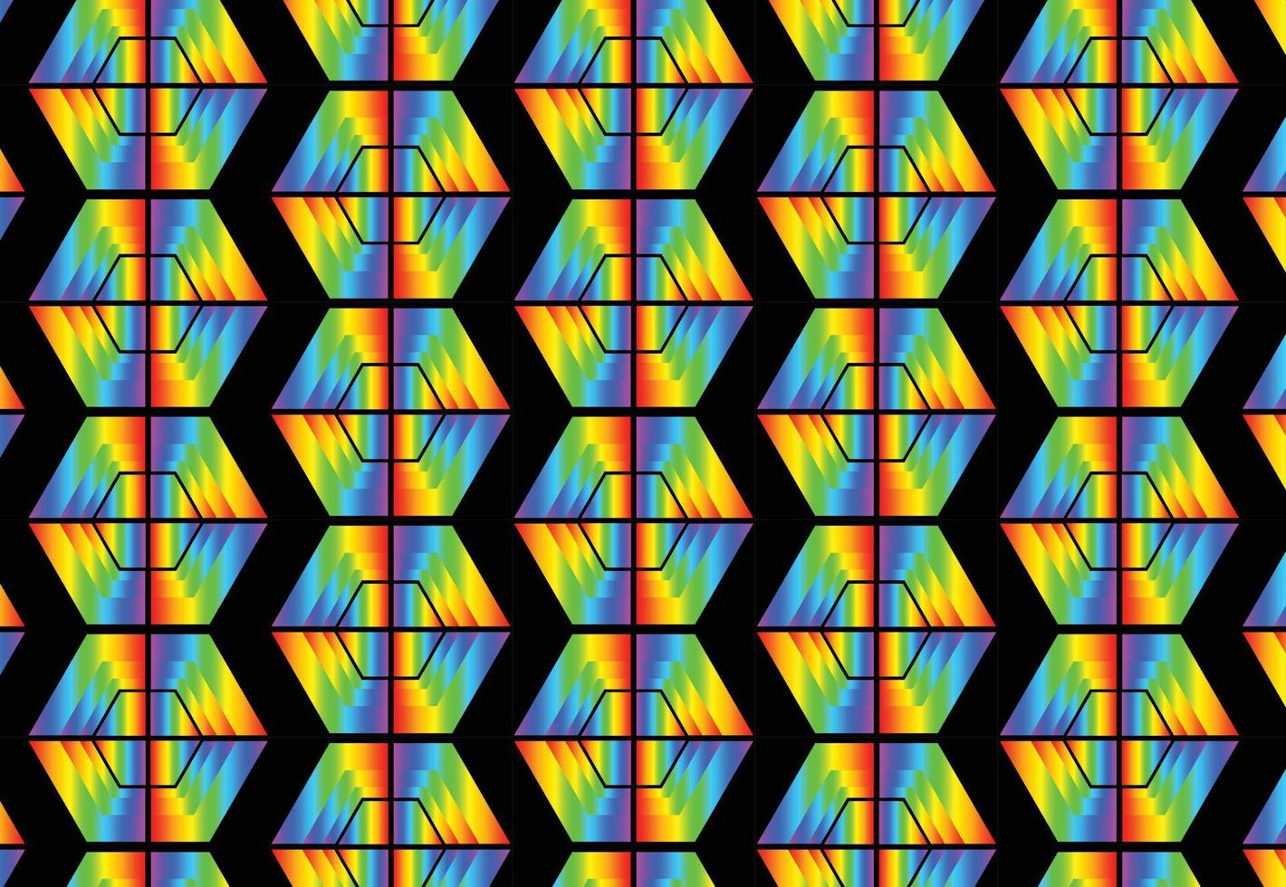 arco iris degradado geométrico nuevo patrón de fondo vector