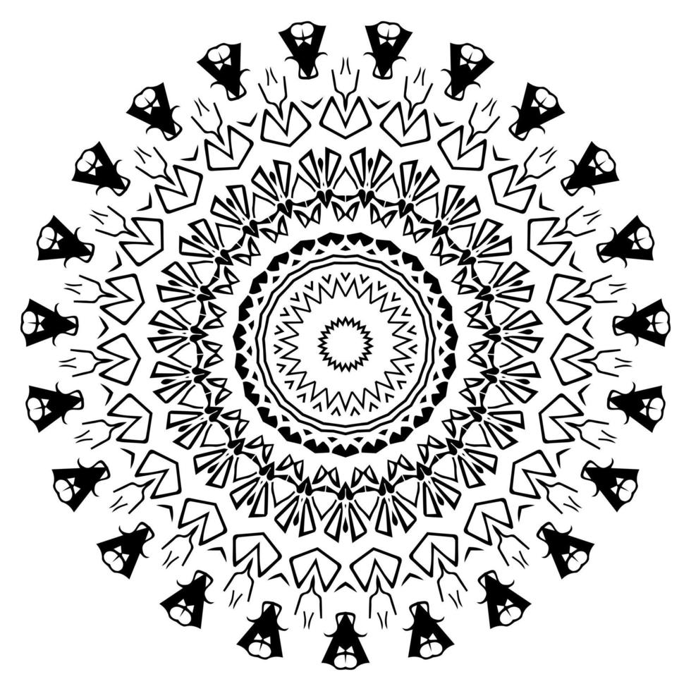 patrón oriental mandala. elementos de diseño vector