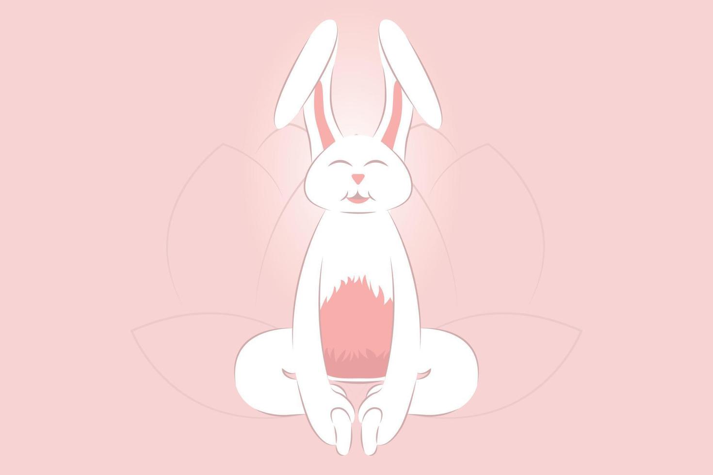 Yoga with Rabbit Baddha Konasana Bound Angle Pose vector