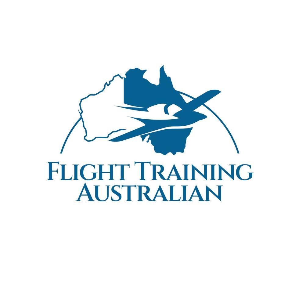 logo for flight school vector