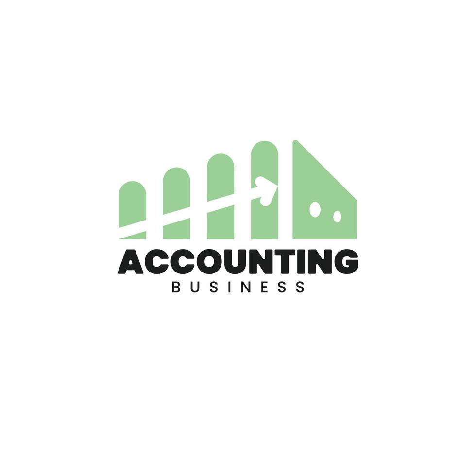 accounting house logo vector