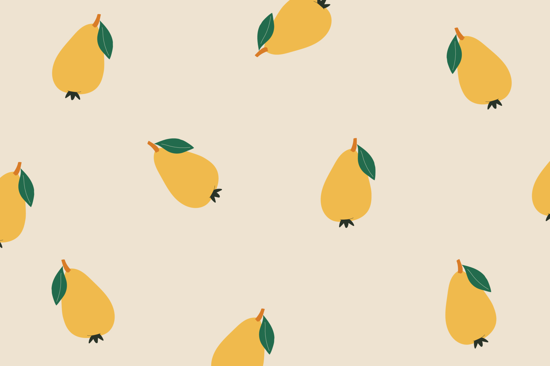 Pear Pattern. Seamless Background With Green Fruit. Great For Wallpaper,  Scrapbooking And Fabric Print. Cute Simple Cartoon Design. Vector Royalty  Free SVG, Cliparts, Vectors, and Stock Illustration. Image 139629165.