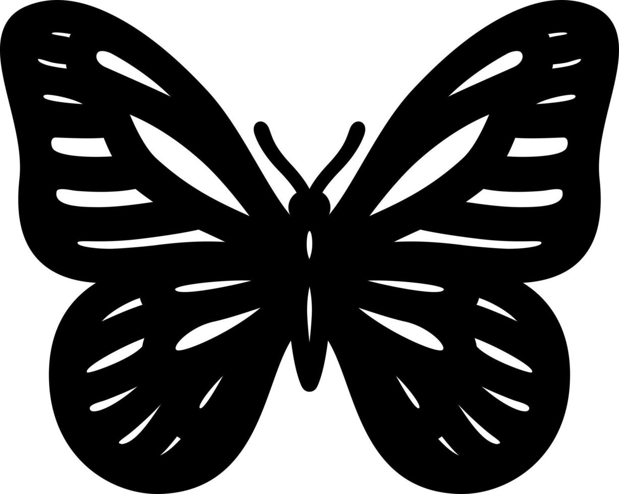 Set of butterflies of different shapes. vector