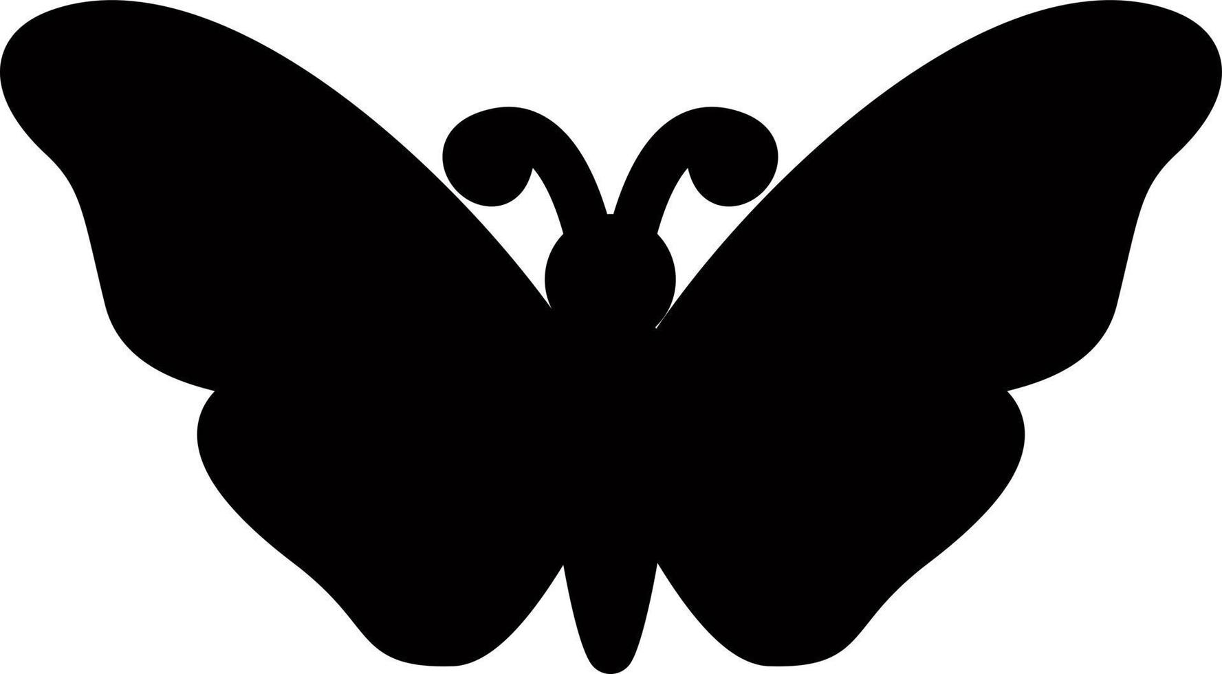 Set of butterflies of different shapes. vector