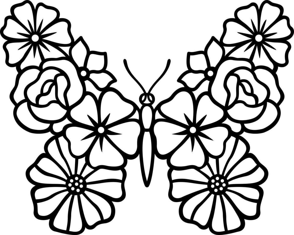 conjunto de mariposas de diferentes formas. vector