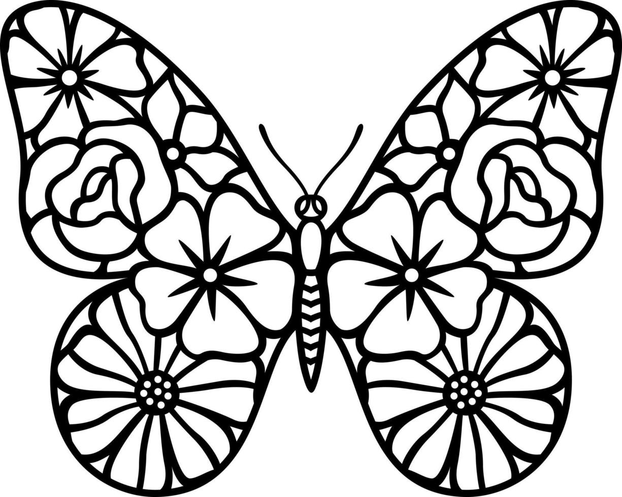 conjunto de mariposas de diferentes formas. vector