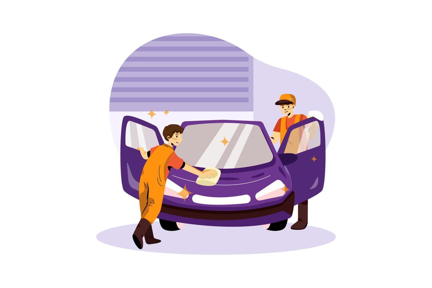 Car Dry Cleaning vector