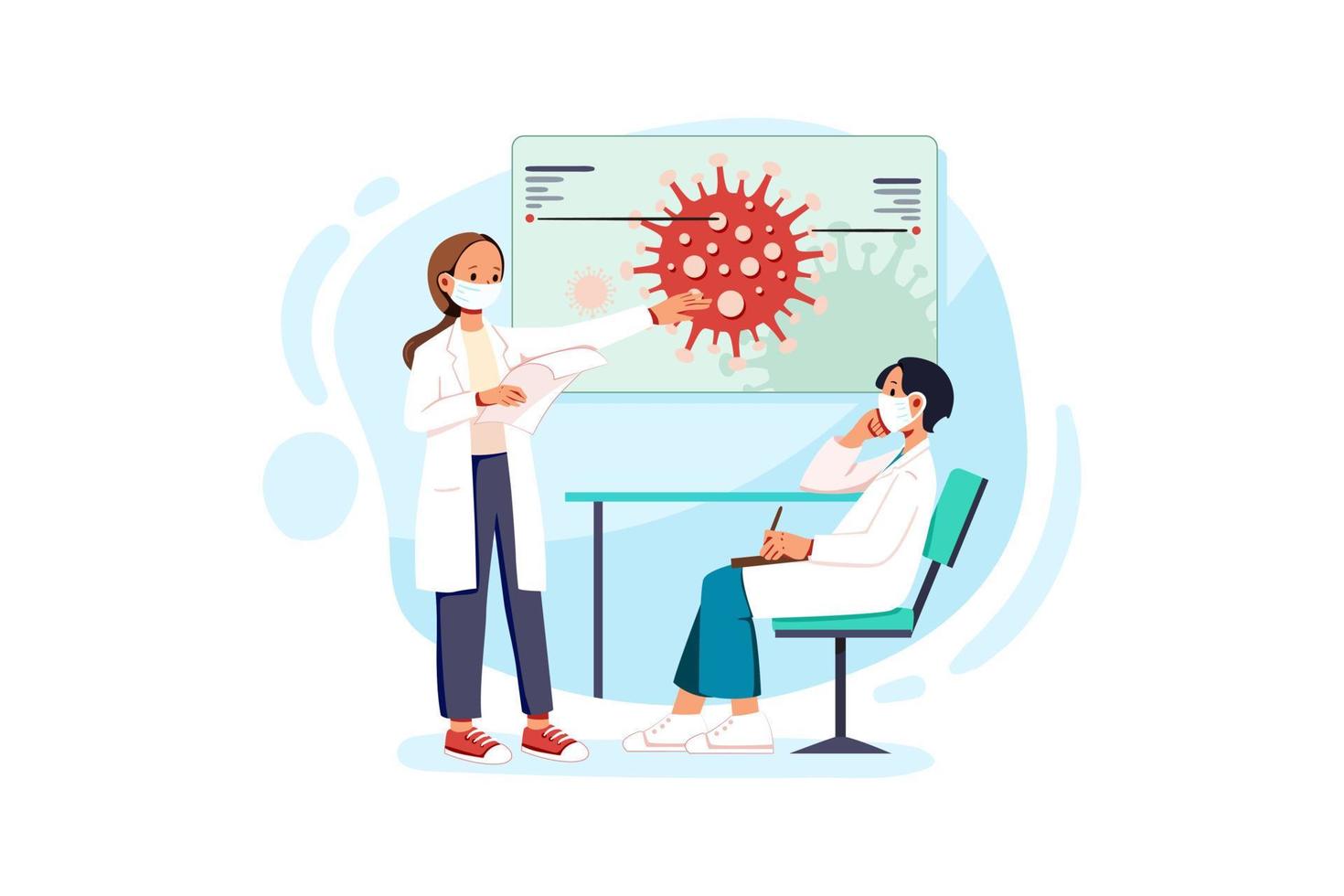 Doctors are researching corona vaccines vector