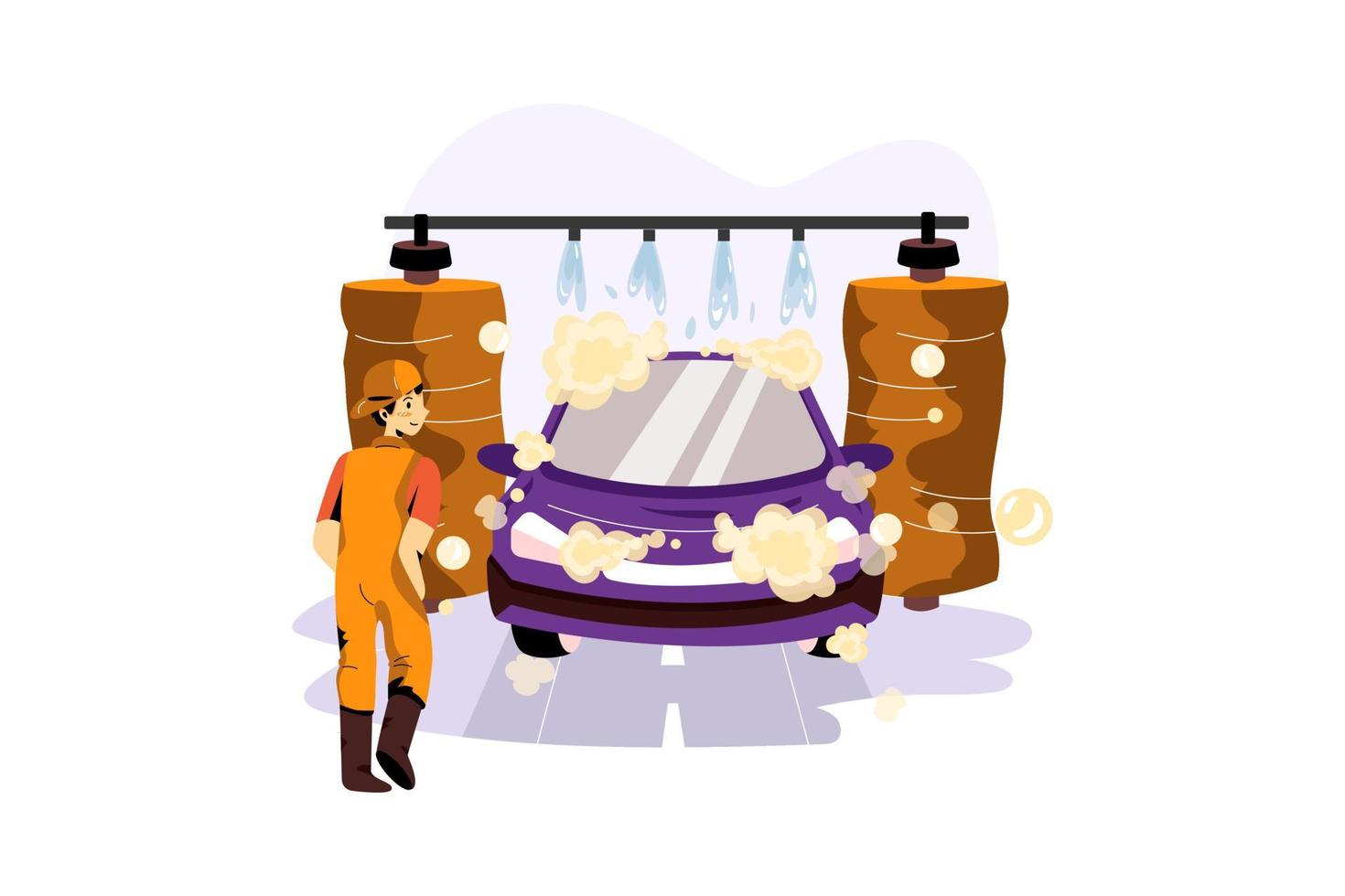 Automatic Car Wash vector