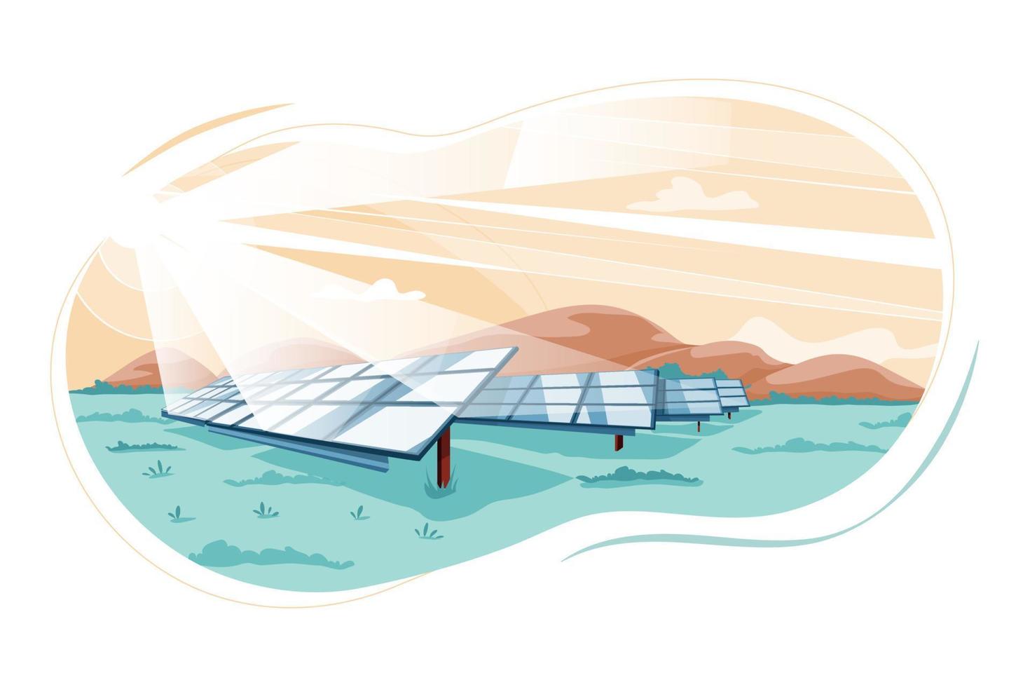 Renewable Energy Illustration concept. Flat illustration isolated on white background vector