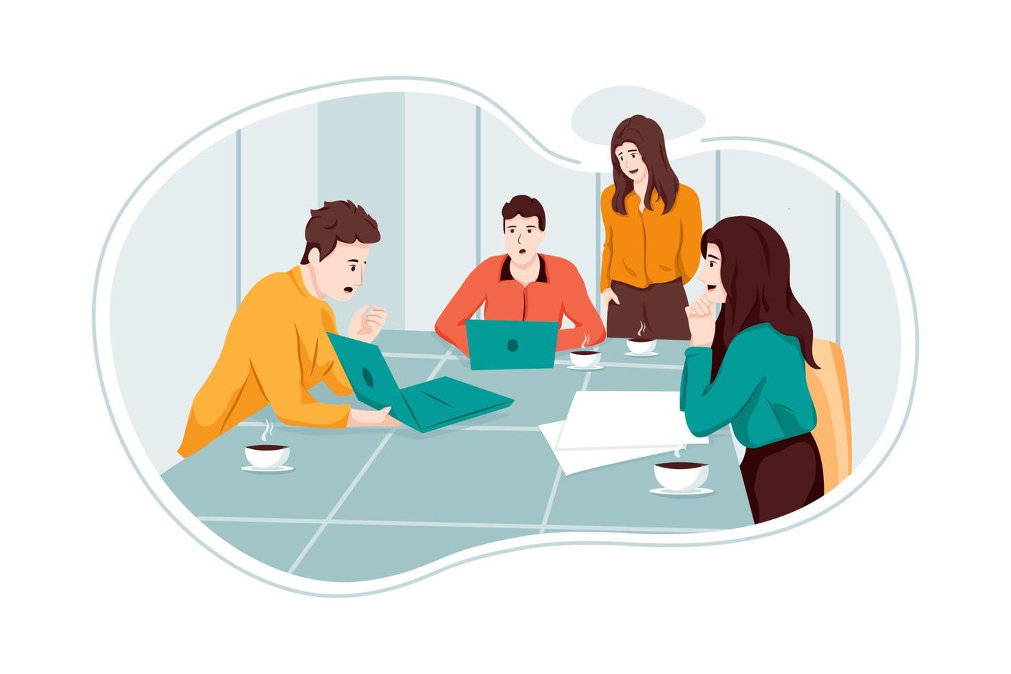 Team Building Illustration concept vector