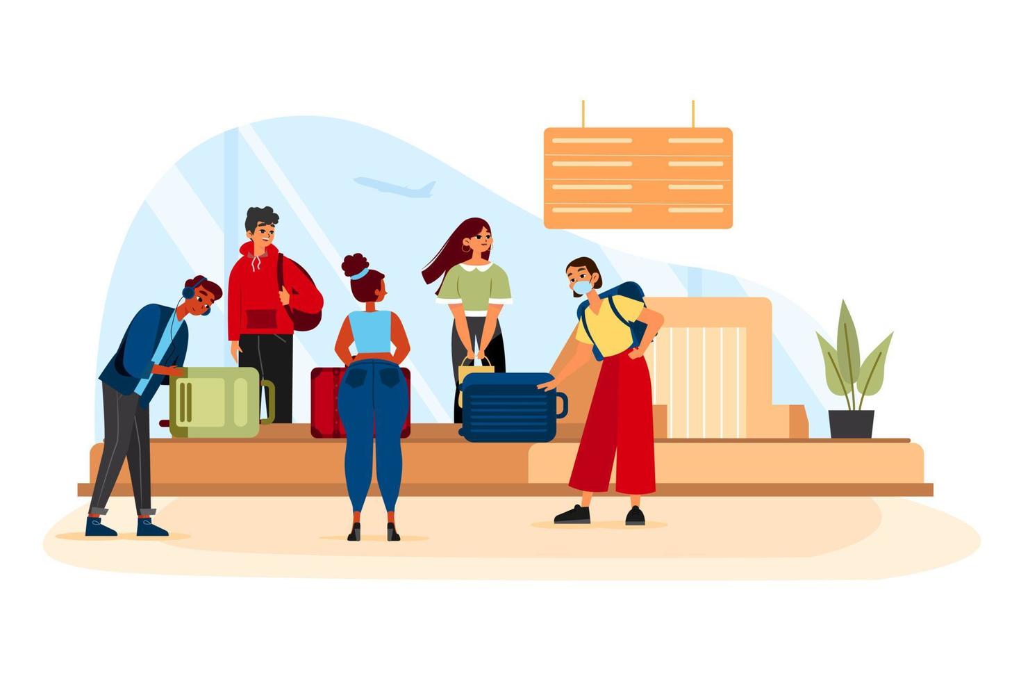 Time to travel Illustration concept. Flat illustration isolated on white background vector