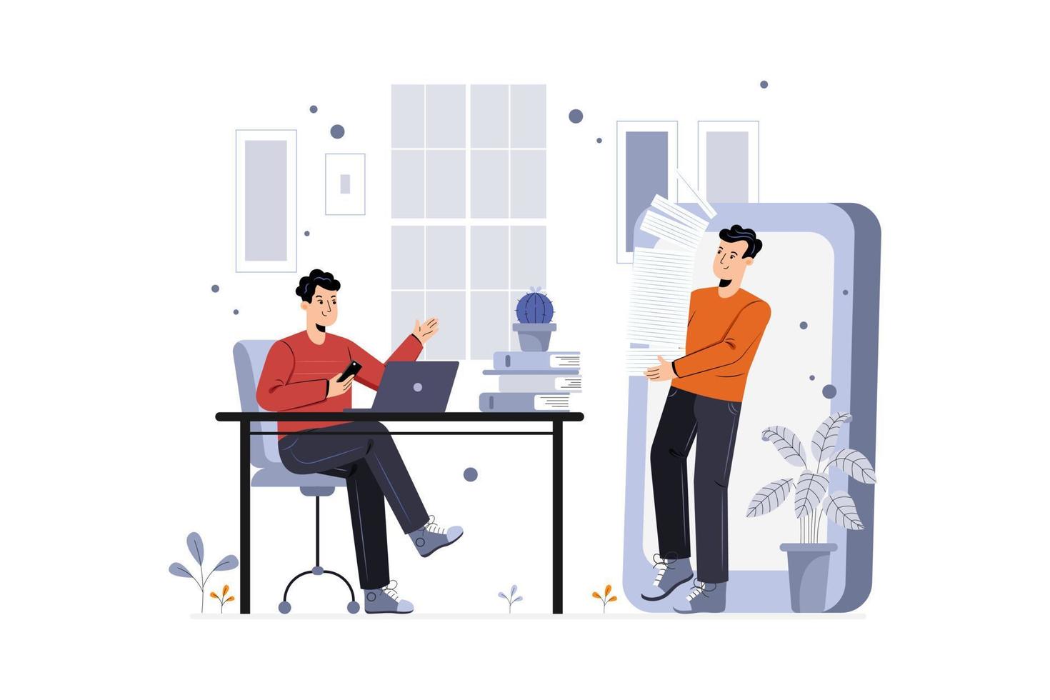 Smart Technology Illustration concept. Flat illustration isolated on white background vector