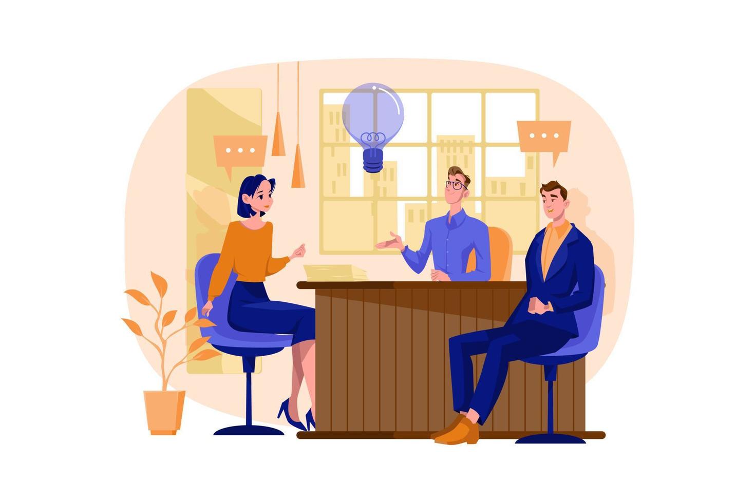 Business Startup Illustration concept. Flat illustration isolated on ...