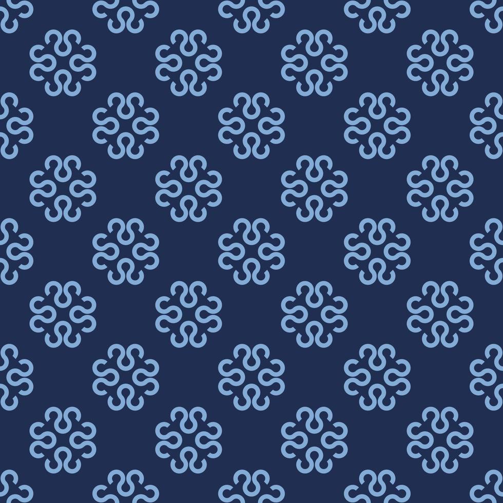 monochrome ethnic fabric pattern vector