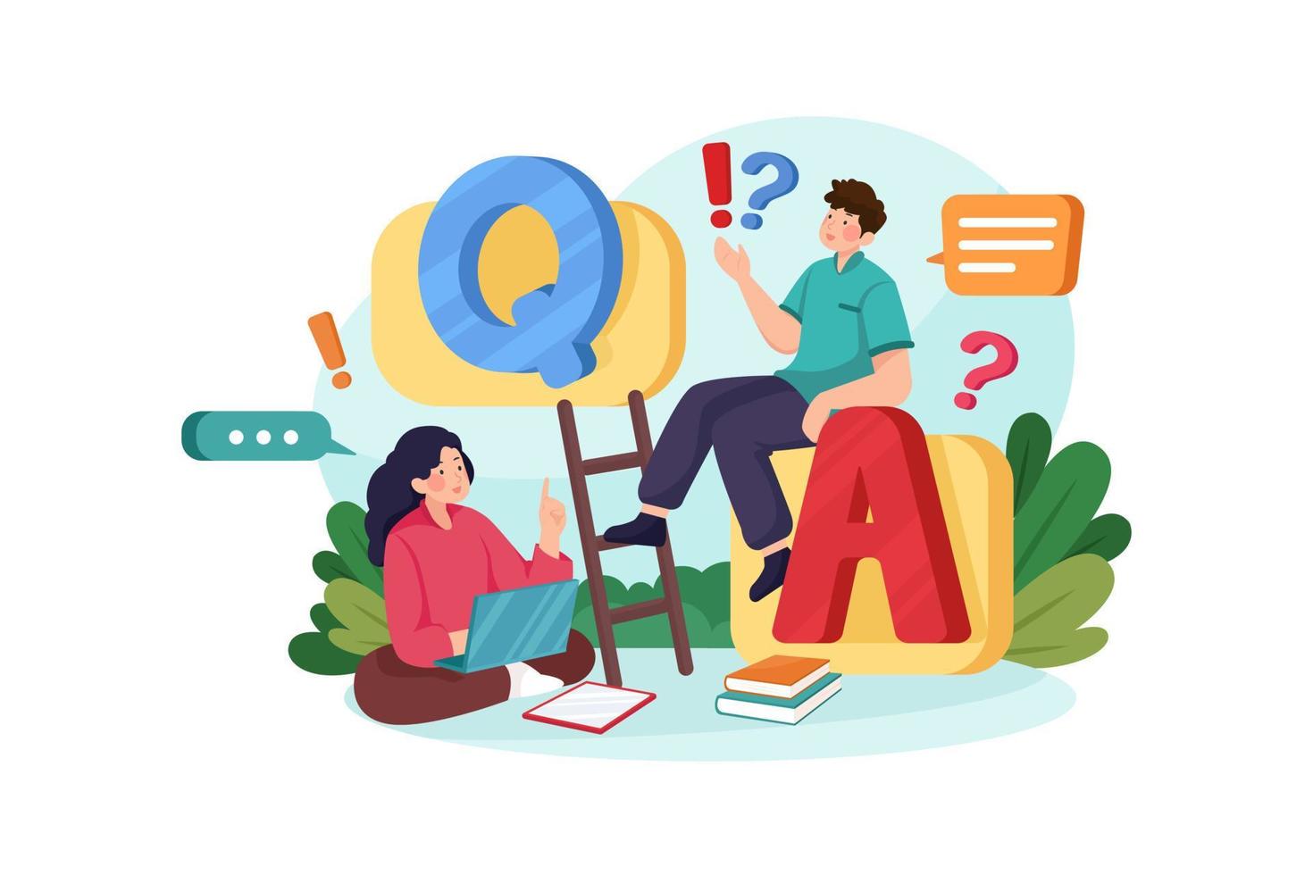 Online Education Illustration concept. Flat illustration isolated on white background vector