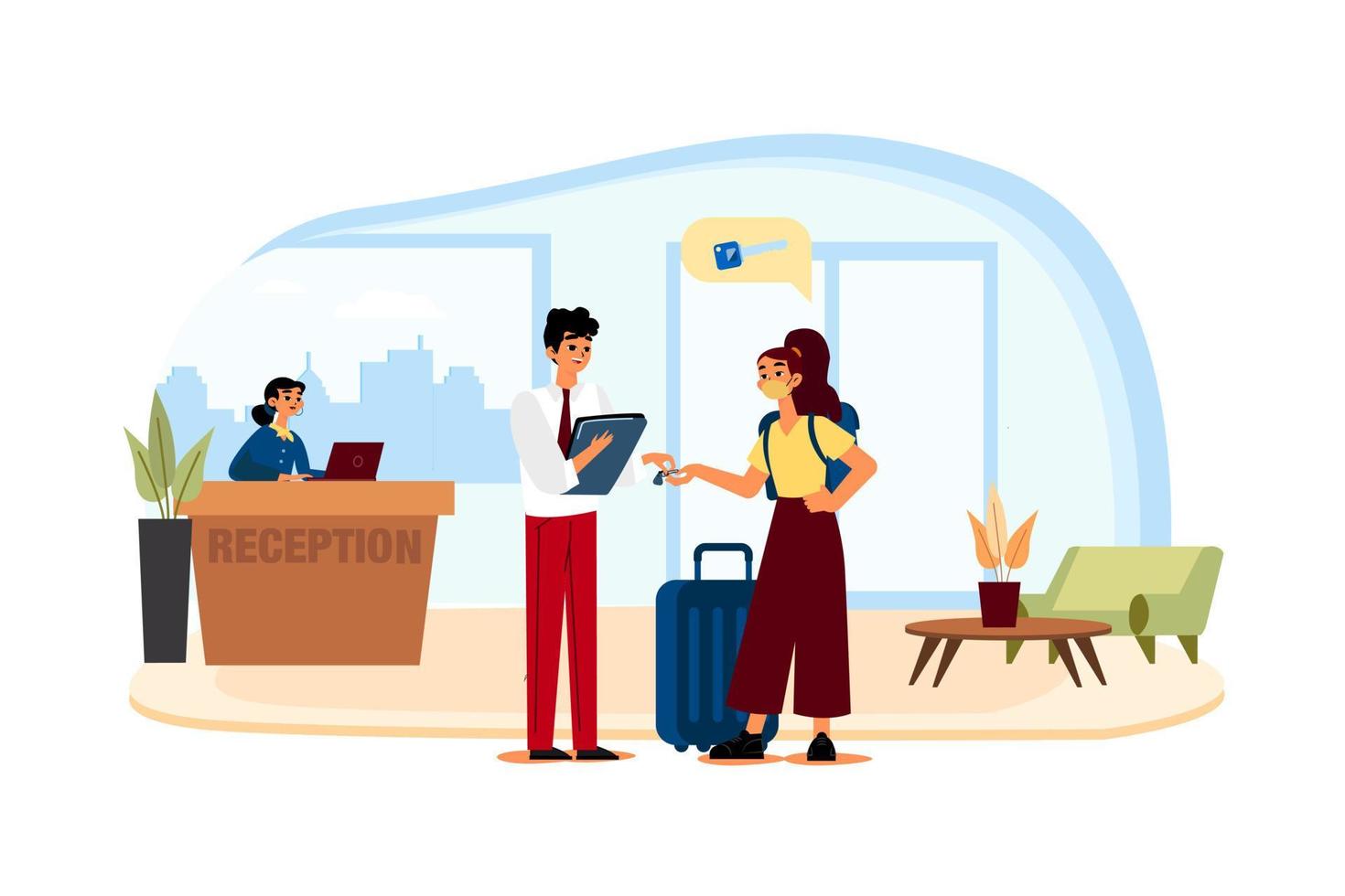 Time to travel Illustration concept. Flat illustration isolated on white background vector