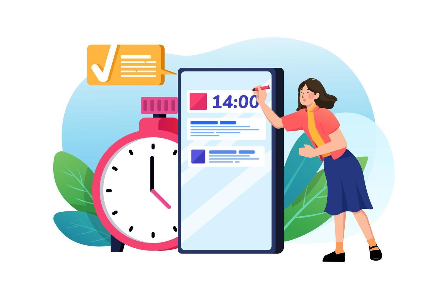 Time management Illustration vector