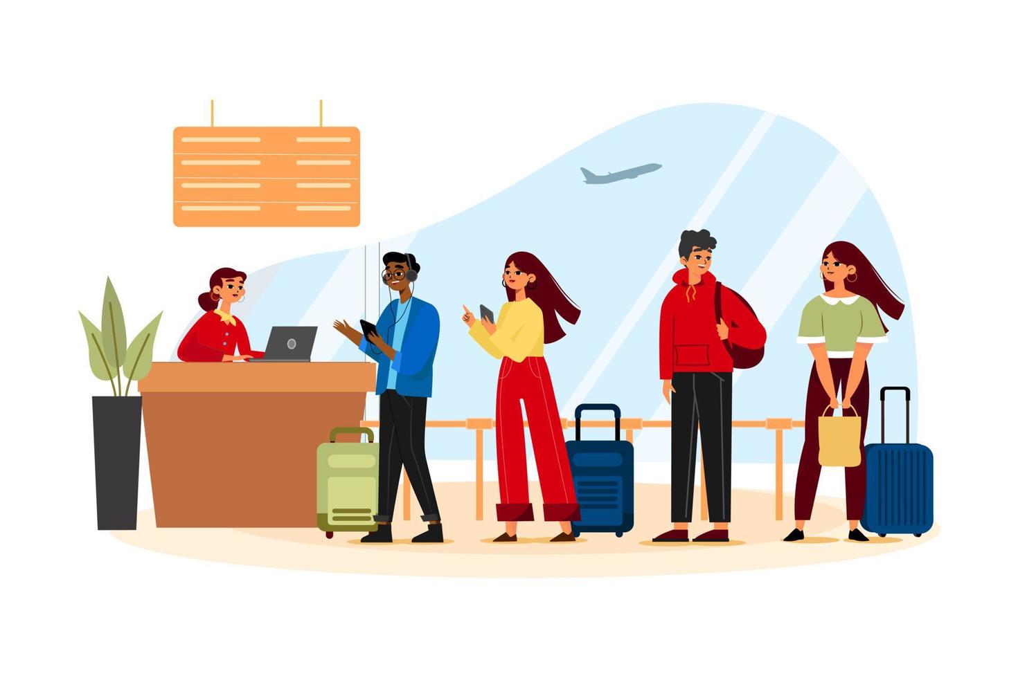 Time to travel Illustration concept. Flat illustration isolated on white background vector