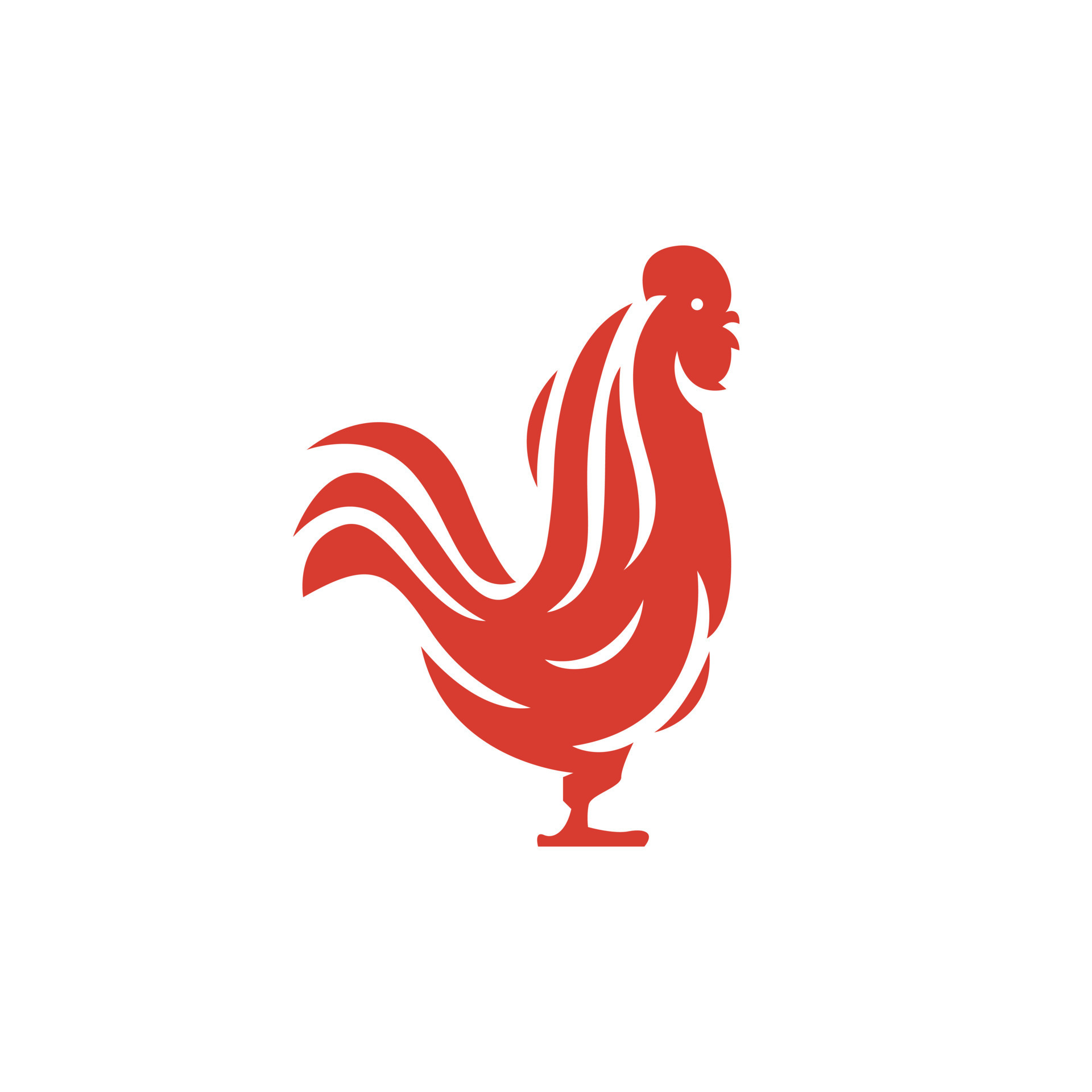 Rooster logo icon vector illustration on white background 7785067 ...