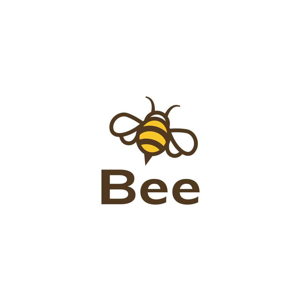 Bee logo template vektor illustration vector