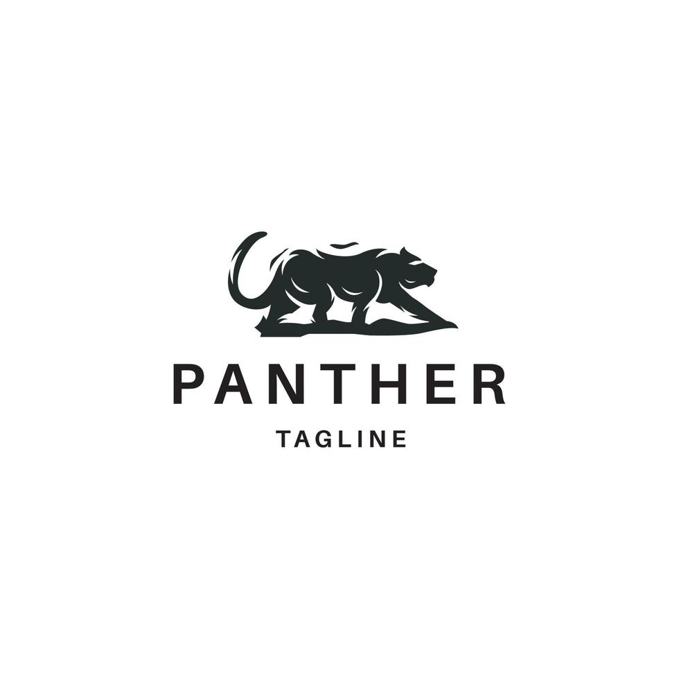 Panther logo template vector