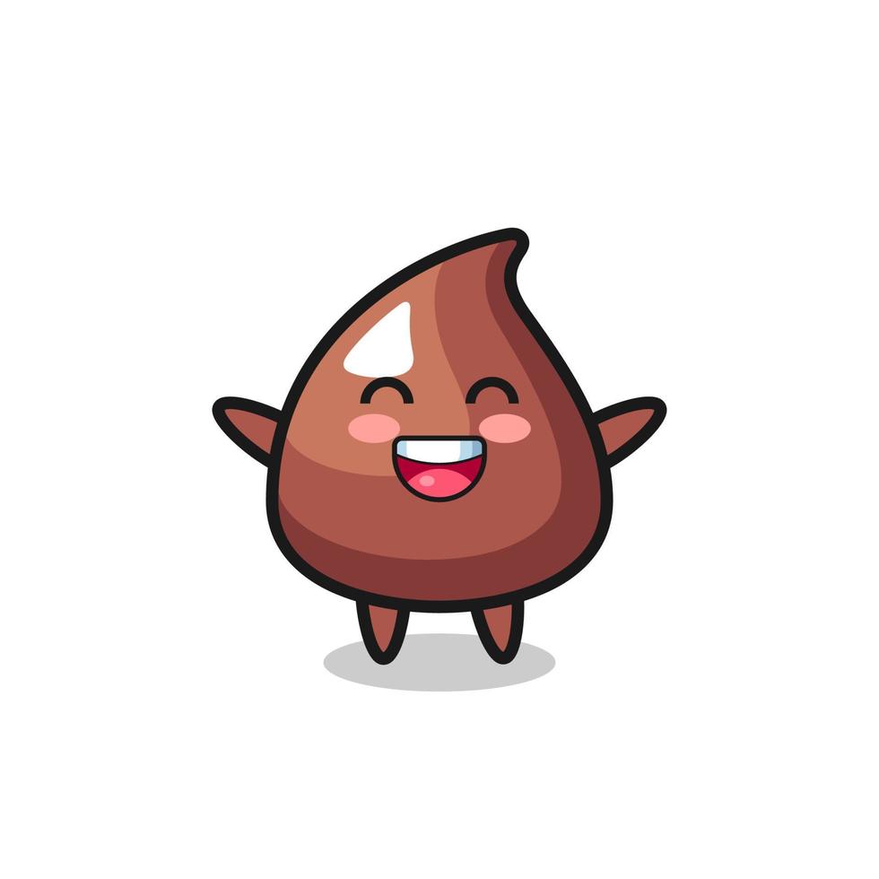 personaje de dibujos animados de bebé feliz choco chip vector