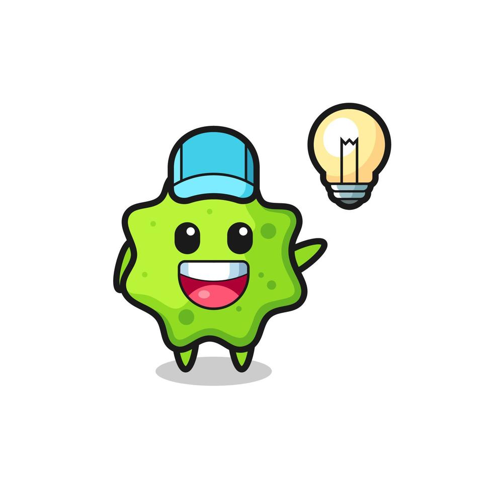splat character cartoon getting the idea vector