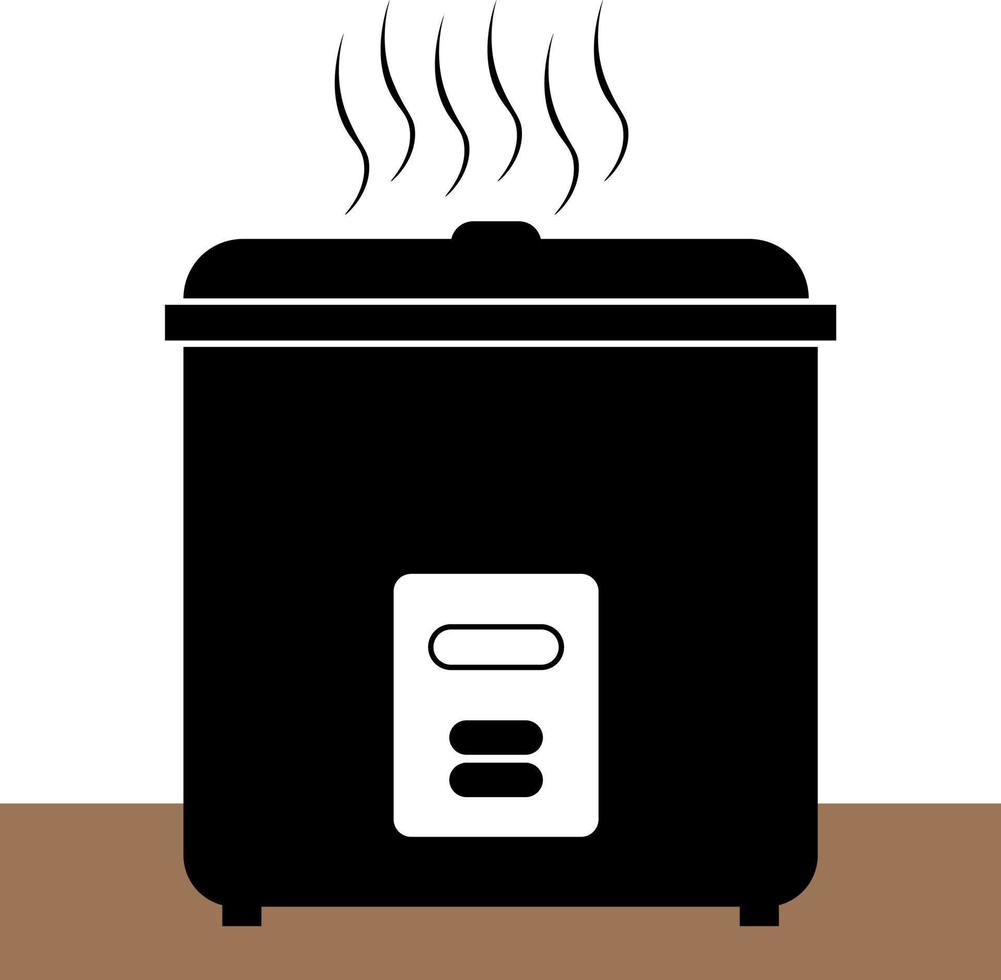 Electric Rice Cooker Vector Isolated Stock Vector