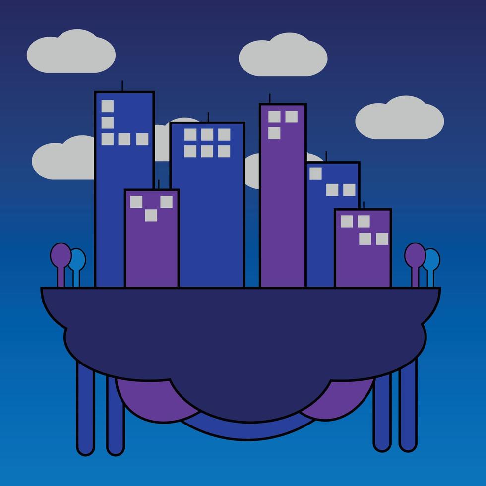 Flying city Images, Stock Photos and Vectors