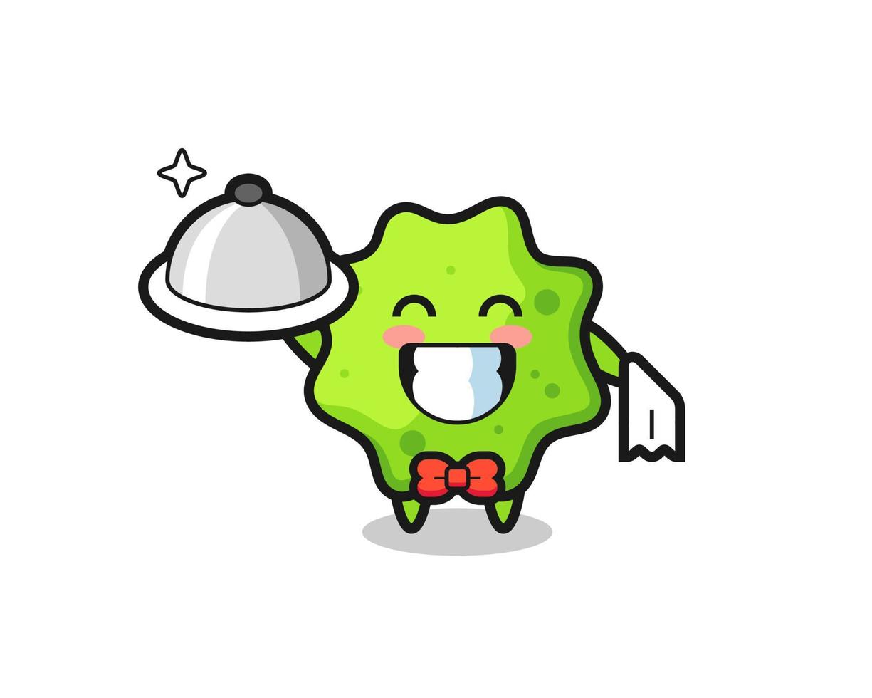 Character mascot of splat as a waiters vector