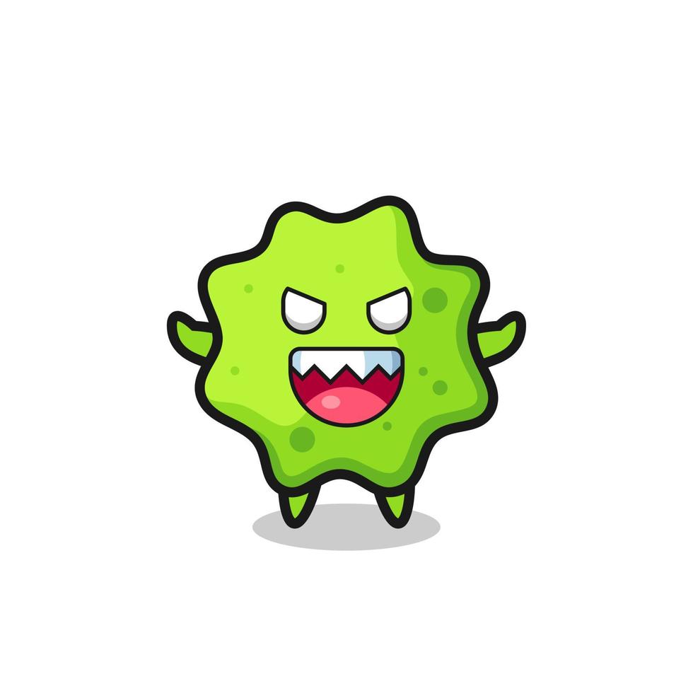 illustration of evil splat mascot character vector