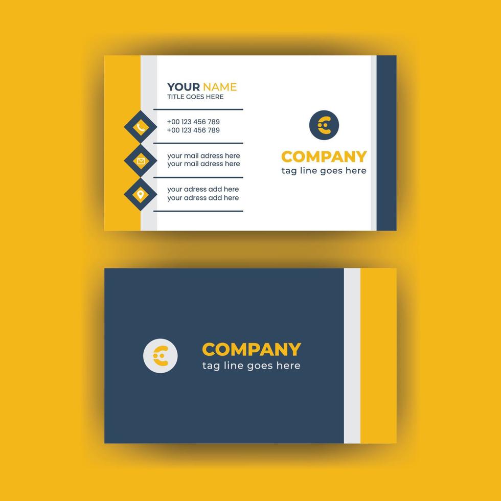 Corporate identity Business Card Design Template vector