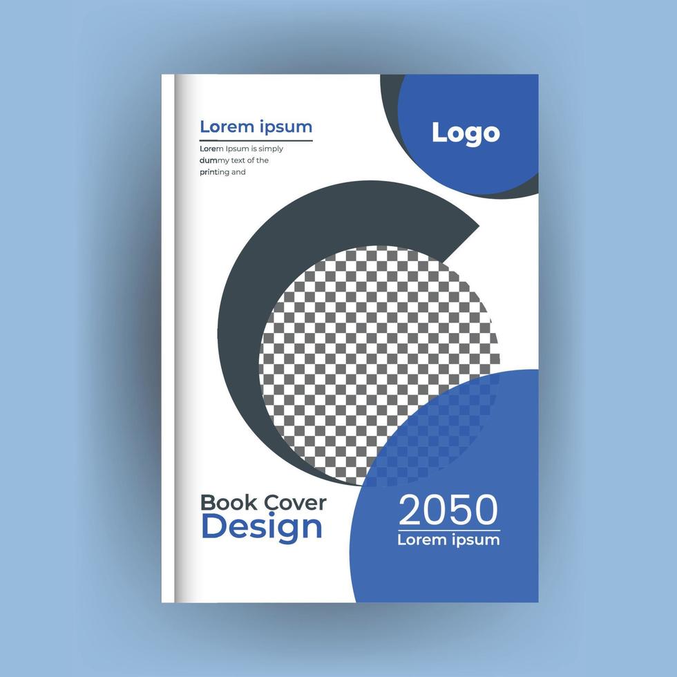 Corporate business book cover and annual report design vector