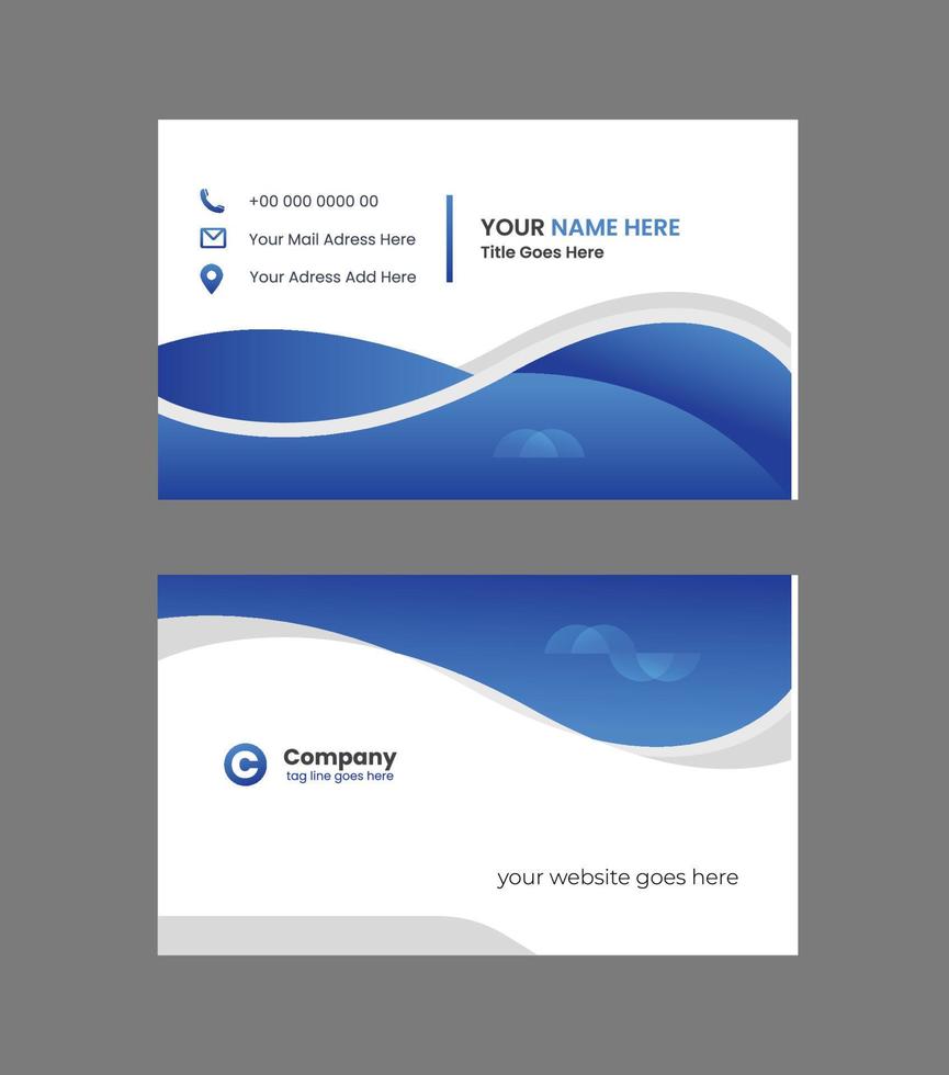 Corporate identity Business Card Design Template vector