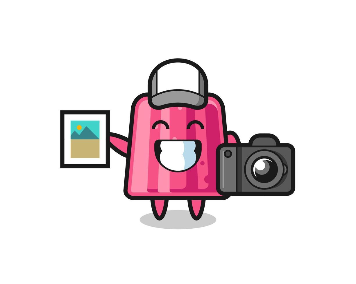 Character Illustration of jelly as a photographer vector