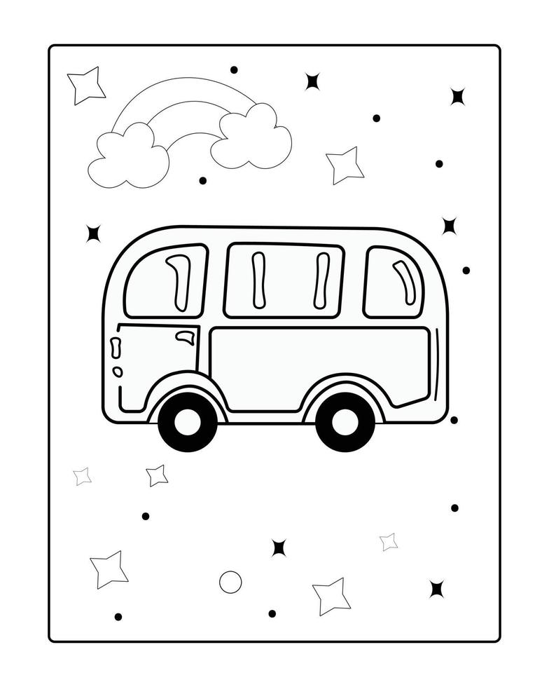 kawaii coloring page, kids coloring page, kids kawaii coloring page vector