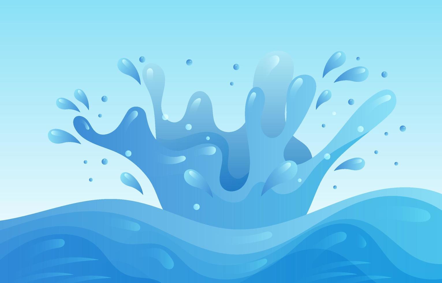 Water Splash Background vector