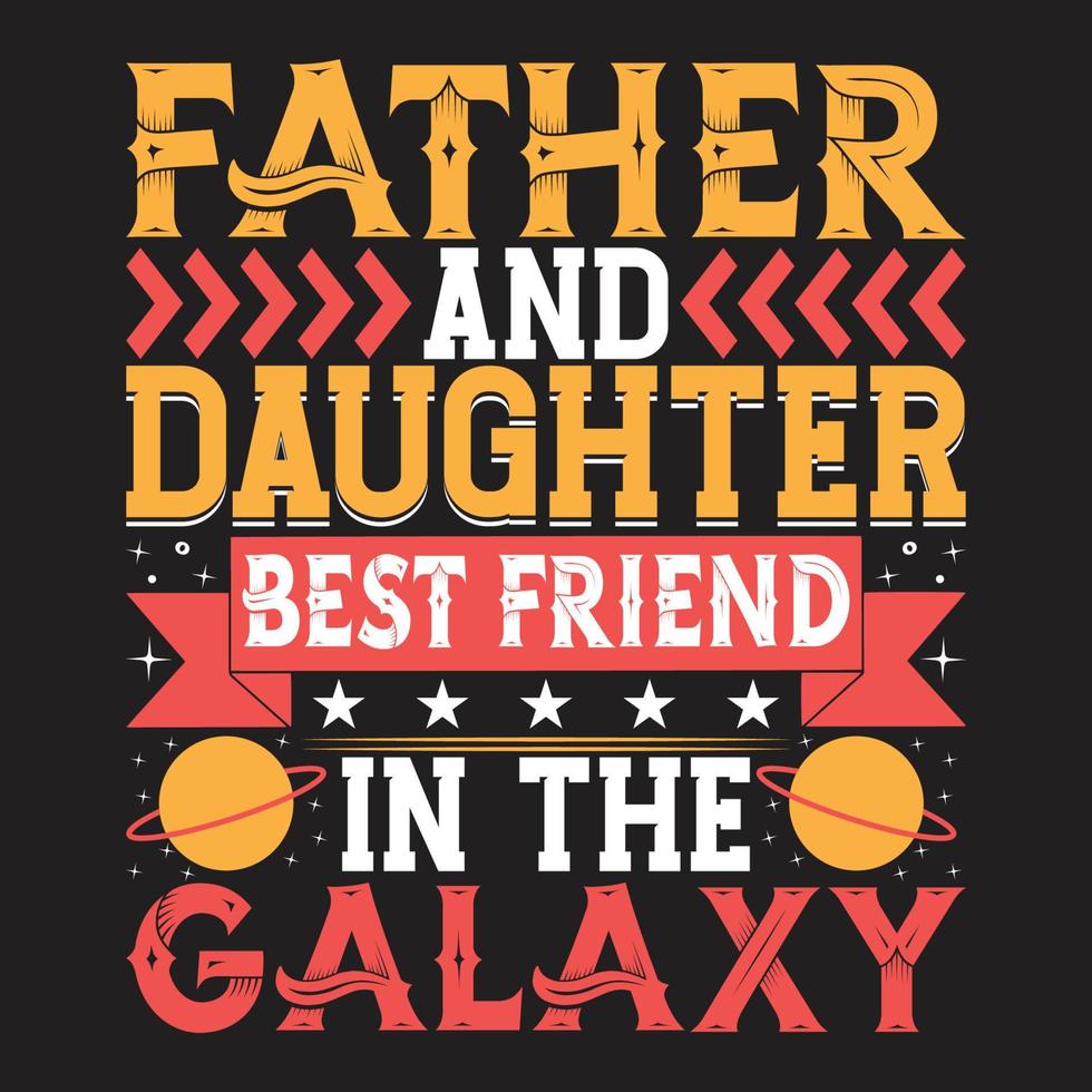 diseño de camiseta del día del padre con vector personalizado del elemento del día del padre