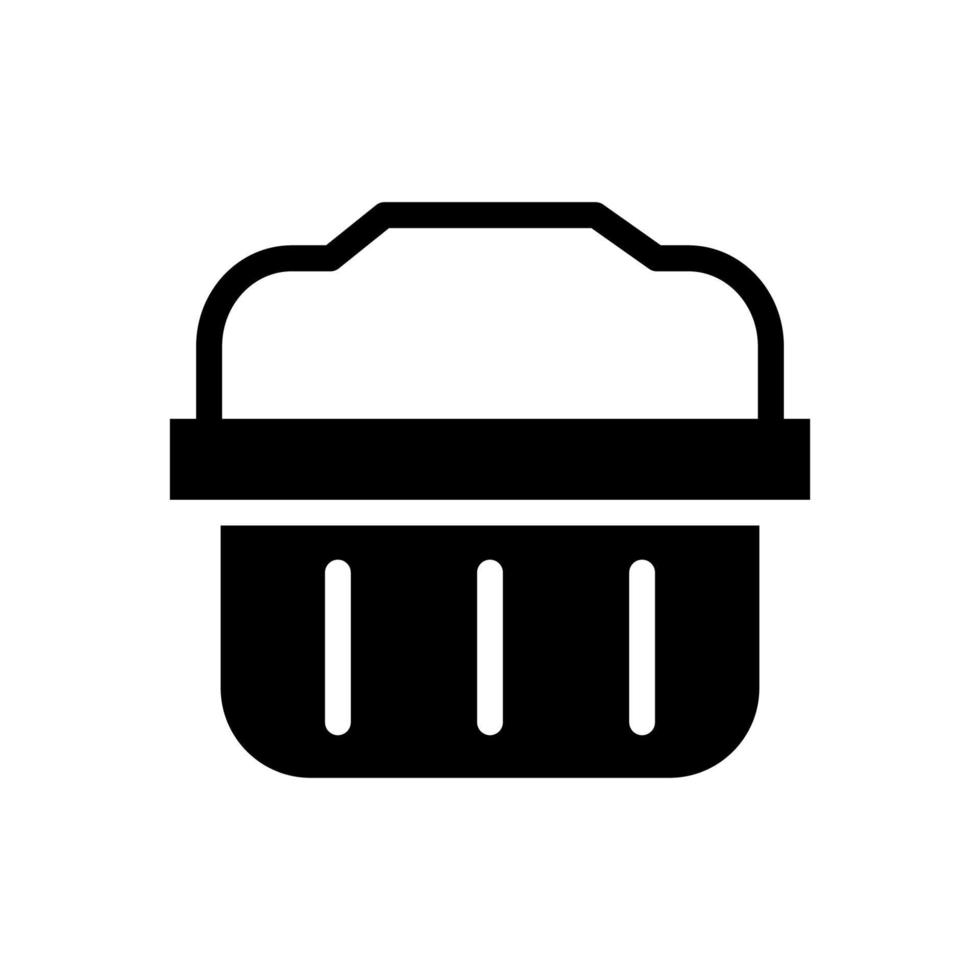 Shopping basket icon vector