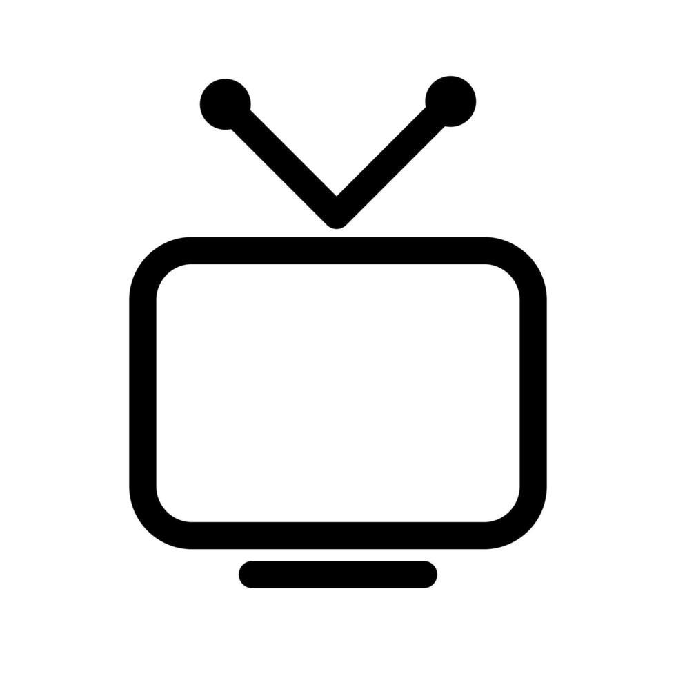 Television icon template vector