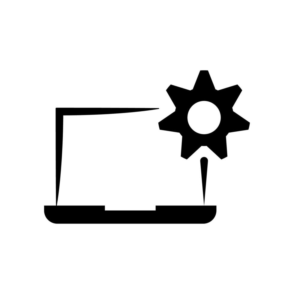 plantilla de icono de computadora portátil vector