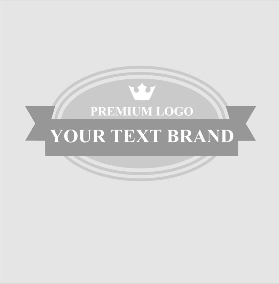 round logo icon for business label vector